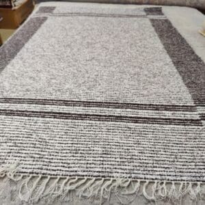 Kotimainen Salonki puuvillamatto, tummanruskea