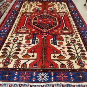 KÄSINSOLMITTU IRANILAINEN VILLAMATTO, SHAHSAVAN