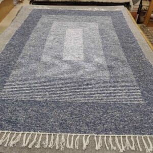 Kotimainen Salonki puuvillamatto, sininen