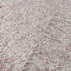 Suvi matto, roosa/valkoinen