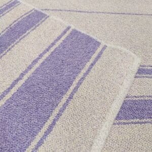 Vuokko puuvillamatto, valkoinen/lila