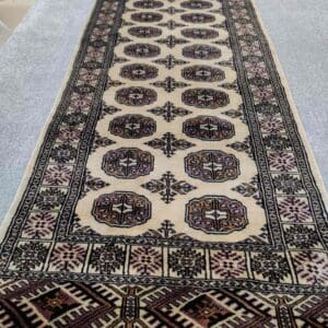 Käsinsolmittu Pakistan villamatto, beige