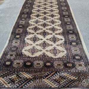 Käsinsolmittu Pakistan villamatto, beige