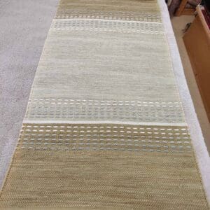 Puuvilla räsymatto, beige