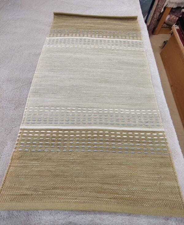 Puuvilla räsymatto, beige