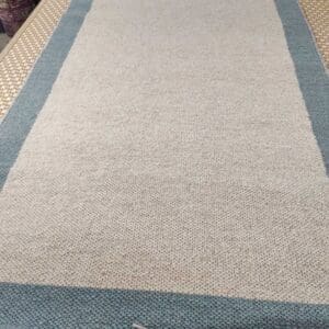 Kotimainen villamatto, aqua/sininen