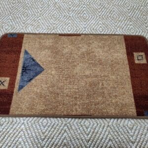 2 kpl kynnysmattoja, beige-ruskea