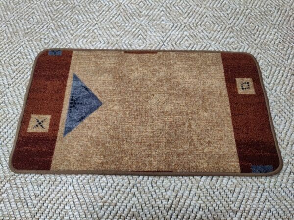 2 kpl kynnysmattoja, beige-ruskea