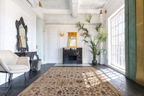 Isfahan Amara villaplyysimatto, beige