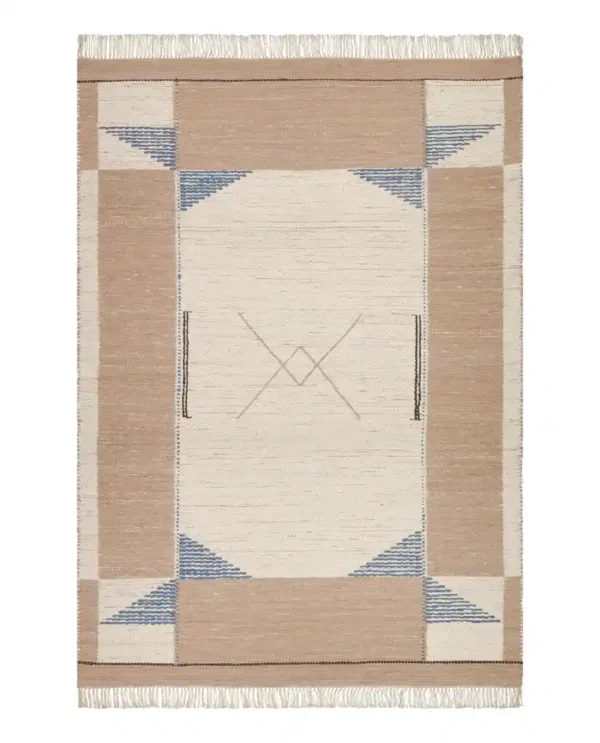 Apollo kierrätyspuuvilla räsymatto, beige