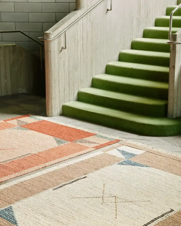 Apollo kierrätyspuuvilla räsymatto, terra - Image 3
