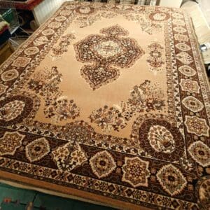 Pakistan villaplyysimatto,ruskea/beige