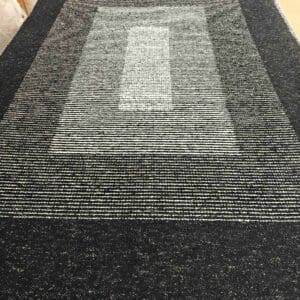 Kotimainen Salonki puuvillamatto, musta