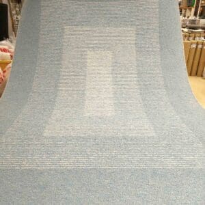 Kotimainen Salonki puuvillamatto, vaaleansininen