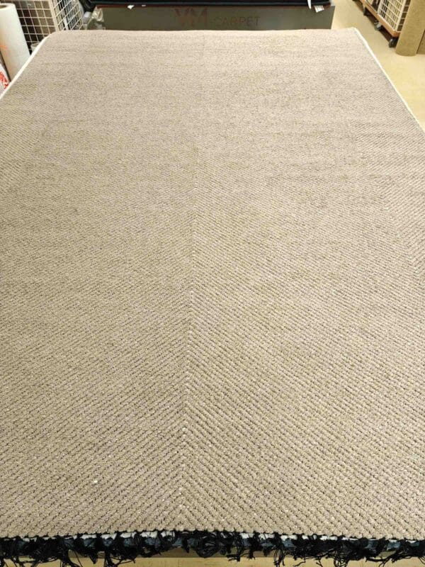 Kotimainen Pallas puuvillamatto, beige - Image 3