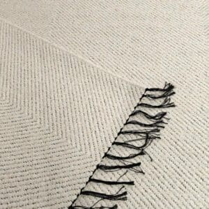 Kotimainen Pallas puuvillamatto, valkoinen