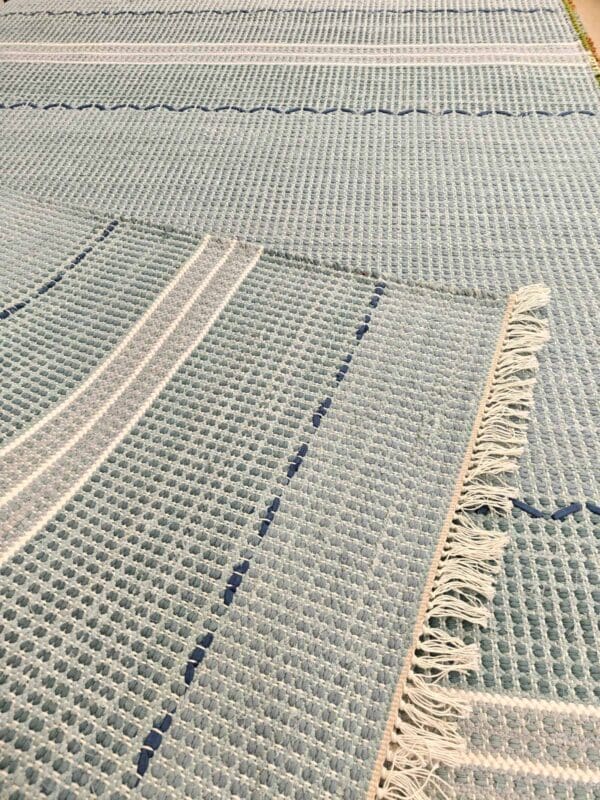 Dhaalia puuvillamatto, vaaleansininen - Image 2