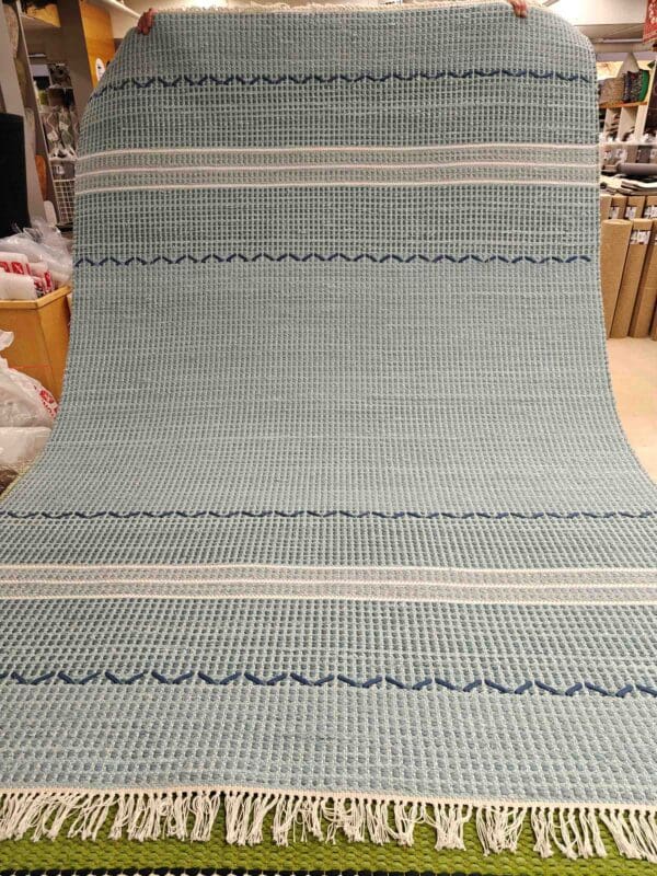 Dhaalia puuvillamatto, vaaleansininen - Image 3