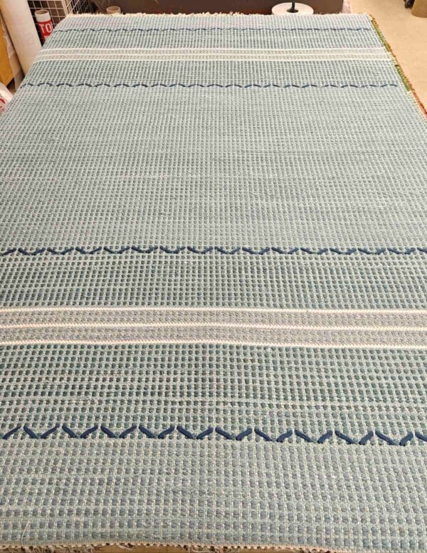 Dhaalia puuvillamatto, vaaleansininen