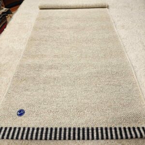 Duline pellavamatto, valkoinen