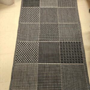 Taverna käytävämatto, harmaa/musta