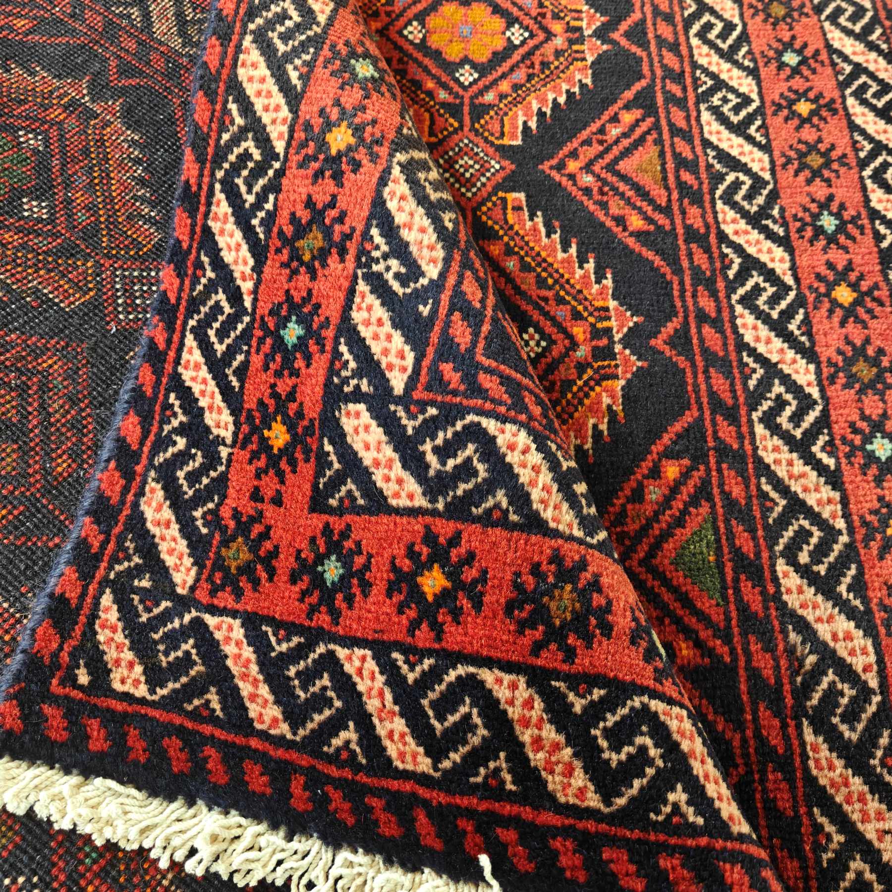 Käsinsolmittu iranilainen villamatto, Balutch - Image 2