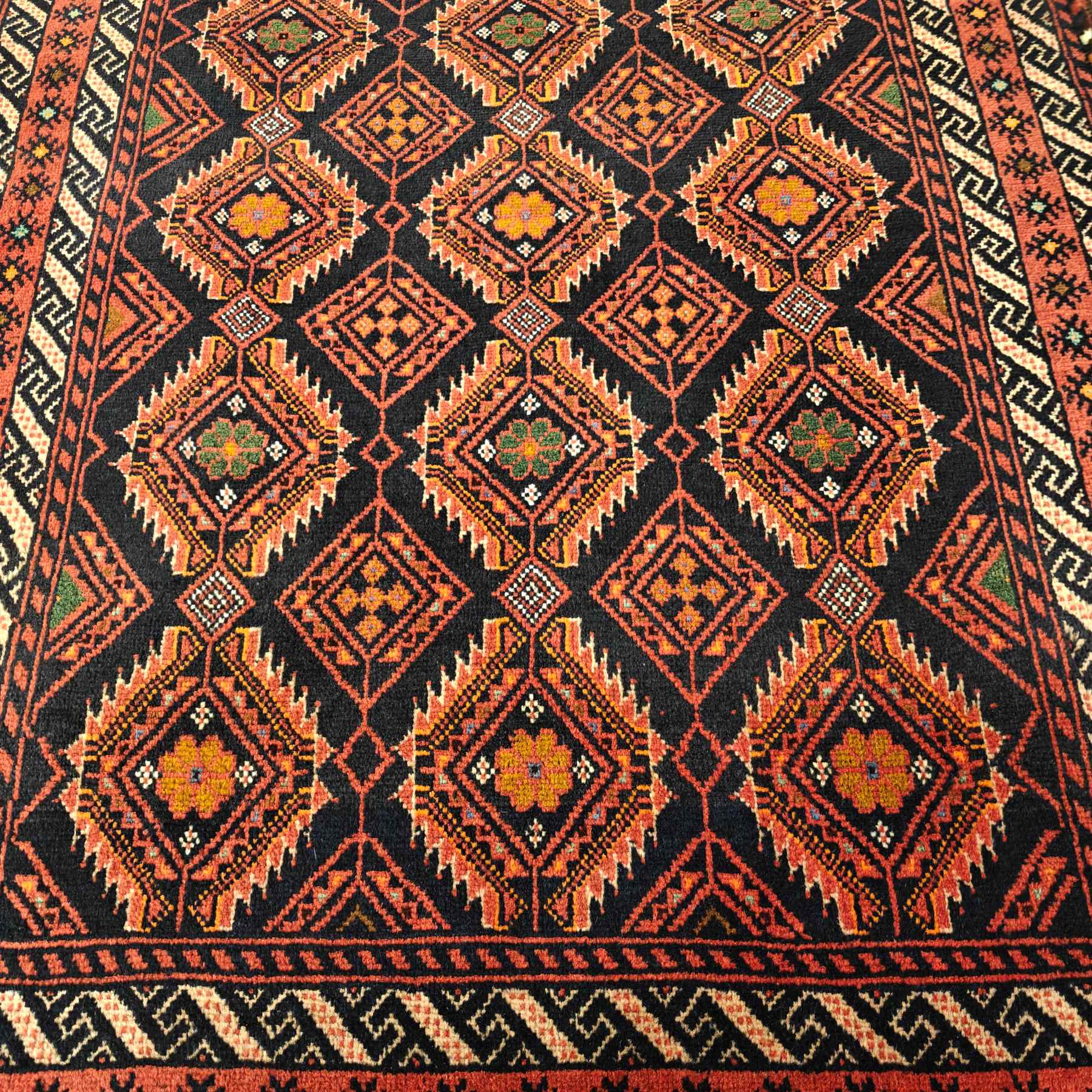 Käsinsolmittu iranilainen villamatto, Balutch - Image 3