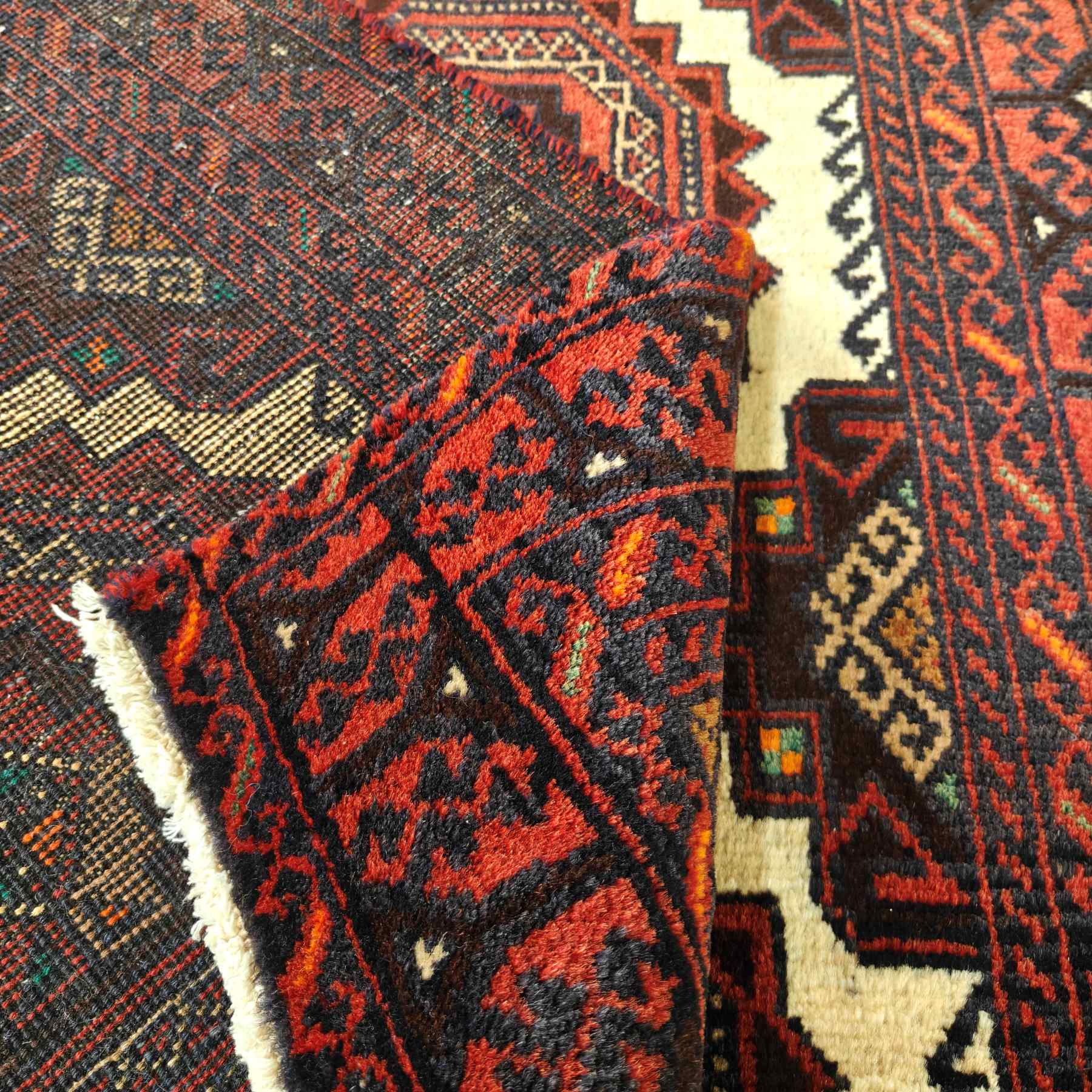 Käsinsolmittu iranilainen villamatto, Balutch - Image 2