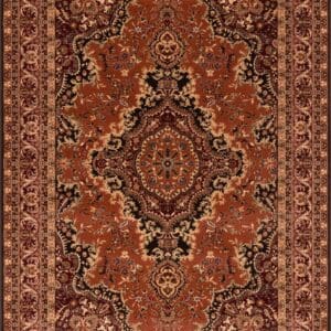 Isfahan Almas villaplyysimatto, black