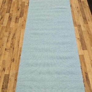 Kotimainen puuvillamatto, vaaleansininen