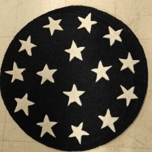 Tähti villamatto, musta