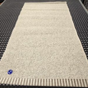 Duline pellavamatto, valkoinen