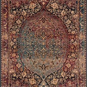 Isfahan Maidas villaplyysimatto, blue navy