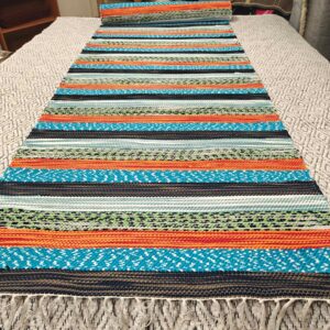 Kotimainen Mökki trikookudematto, monivärinen