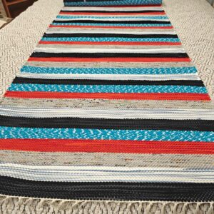 Kotimainen Mökki trikookudematto, monivärinen