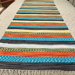 Kotimainen Mökki trikookudematto, monivärinen