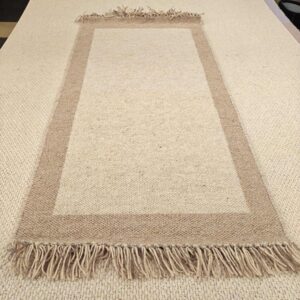 Kotimainen villamatto, beige
