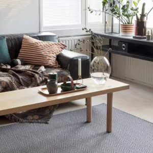 Elsa villa-paperinarumatto, harmaa