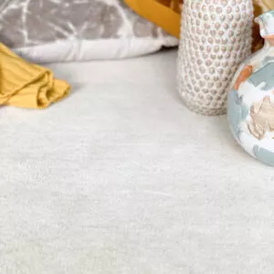 Lotus villamatto, luonnonvalkoinen