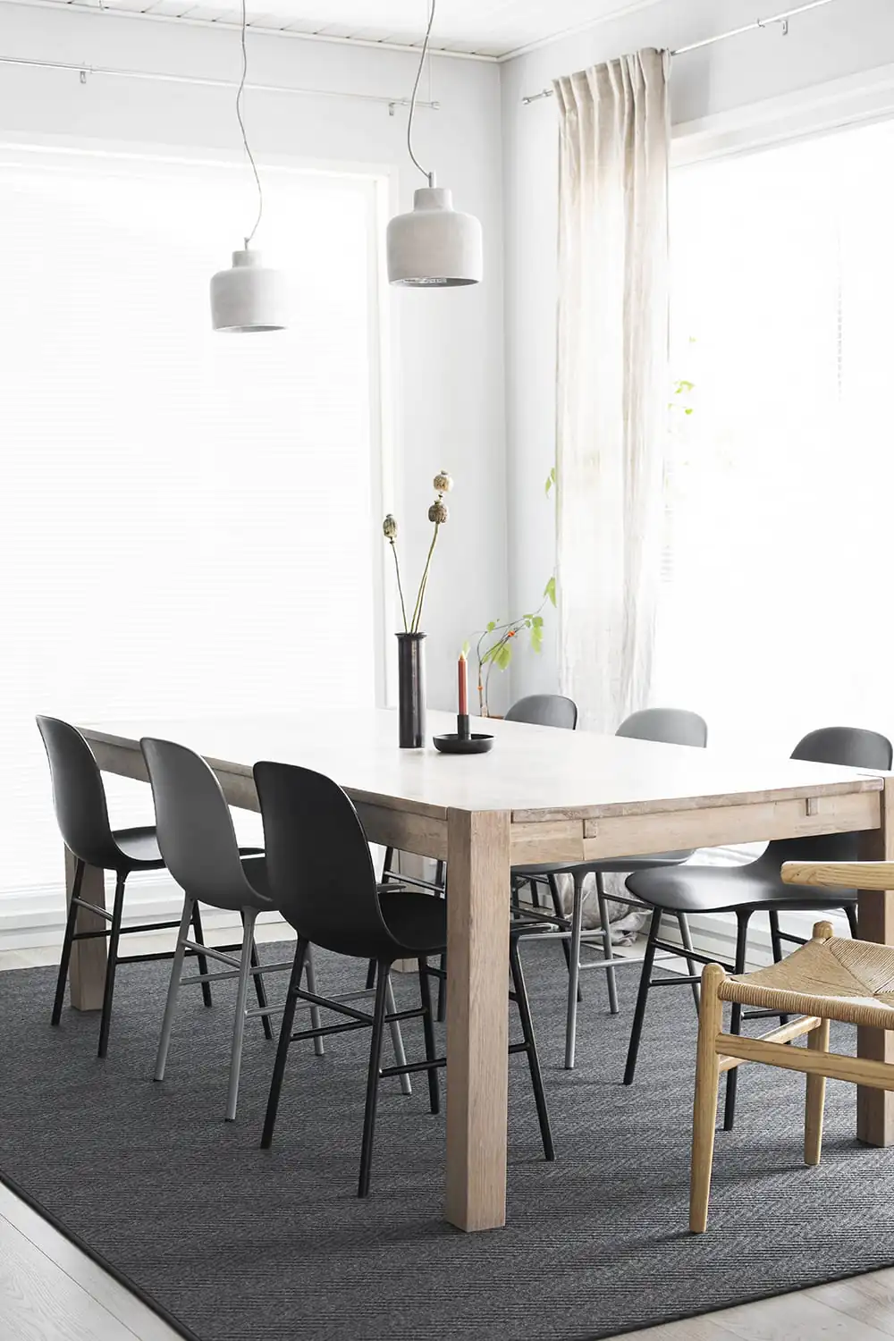 Elsa villa-paperinarumatto, musta - Image 8