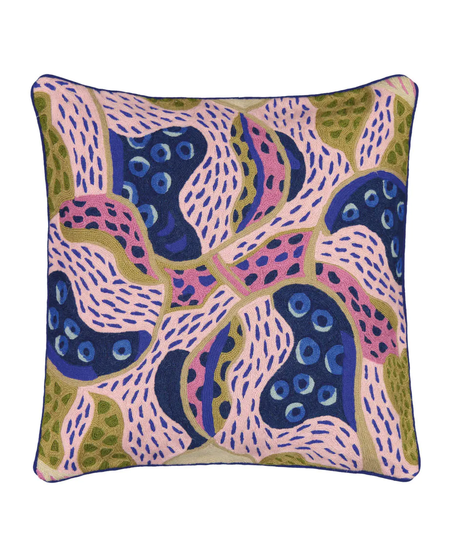 Paletti villa-puuvillatyynynpäällinen, sininen