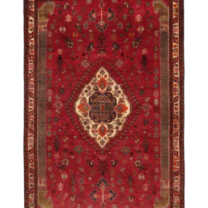 Käsinsolmittu iranilainen villamatto, Gashgai