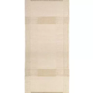 Kareena puuvillamatto, valkoinen