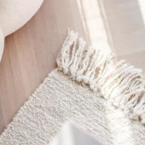 Samy villamatto, luonnonvalkoinen