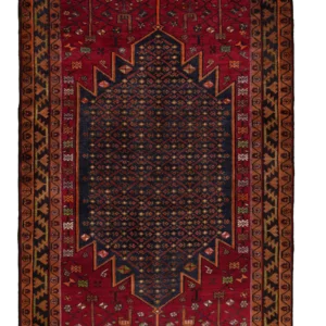 Käsinsolmittu iranilainen villamatto, taleghan