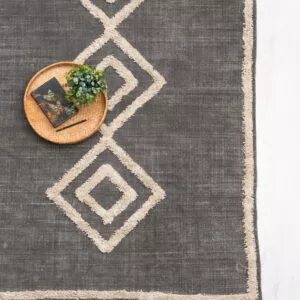 Klaani puuvillamatto, hiili