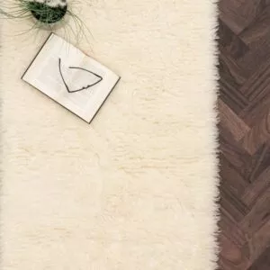 Smooth villamatto, valkoinen