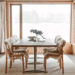 Hehku villamatto, valkoinen