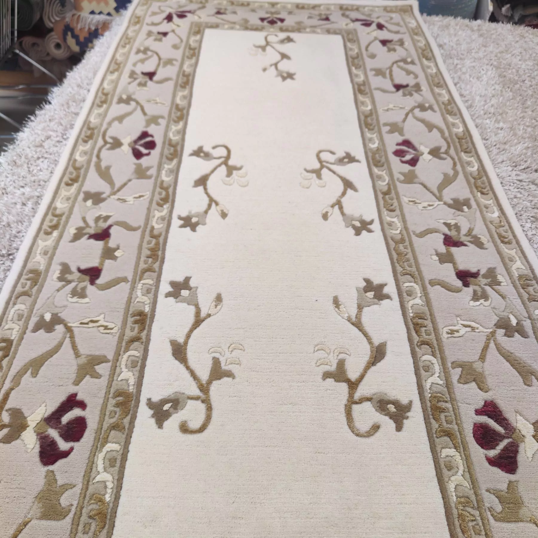 Käsinsolmittu intialainen villamatto - Image 3