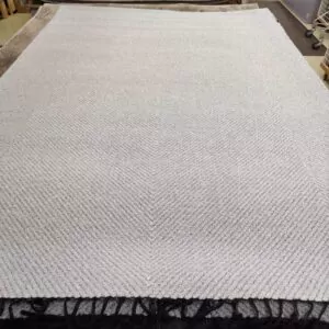Kotimainen Pallas puuvillamatto, vaaleanharmaa